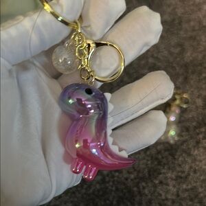 Colorful Dinosaur Keychain